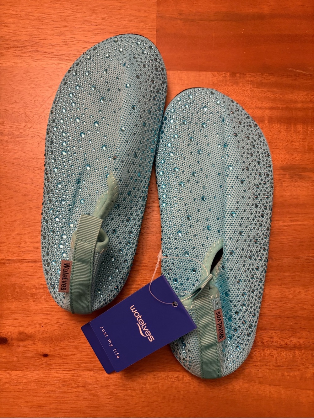 Watelves Women's Light Blue Slip-On Water Shoes